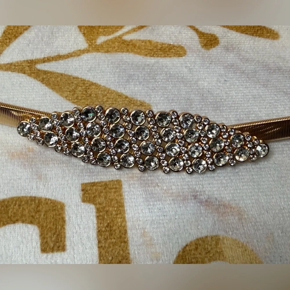 Gold and Chrystal Belt Women's Accessory